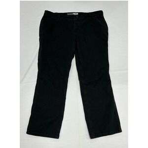 Carhartt Canvas Work Pants Womens 18 Short Black Loose Fit Rugged Flex Workwear